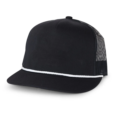 Black Trucker White Rope