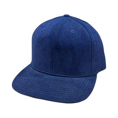 Navy Corduroy Snapback