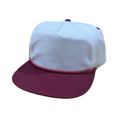 White/Maroon Snapback