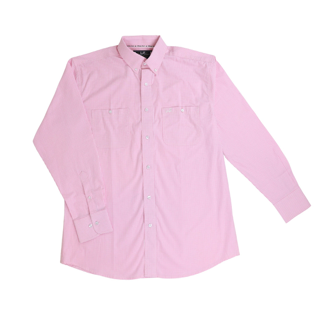 Whiskey Bent Hat Co - WR Pink LS Button Down