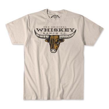 Whiskey Bent Hat Co-Bull Tee Natural