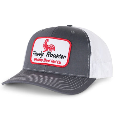 Whiskey Bent Hat Co-Rowdy Rooster Grey/White