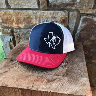 Whiskey Bent Hat Co-Texas Duck Red/White/Blue