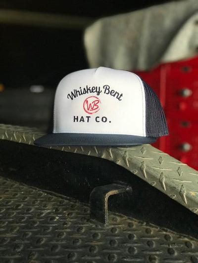 Whiskey Bent Hat Co-WB Classic Navy/White Trucker