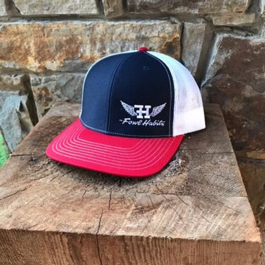 Whiskey Bent Hat Co-Wing Red/White/Blue